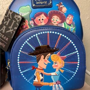 Loungefly Pixar Toy Story Woody & Bo Peep Mini Backpack